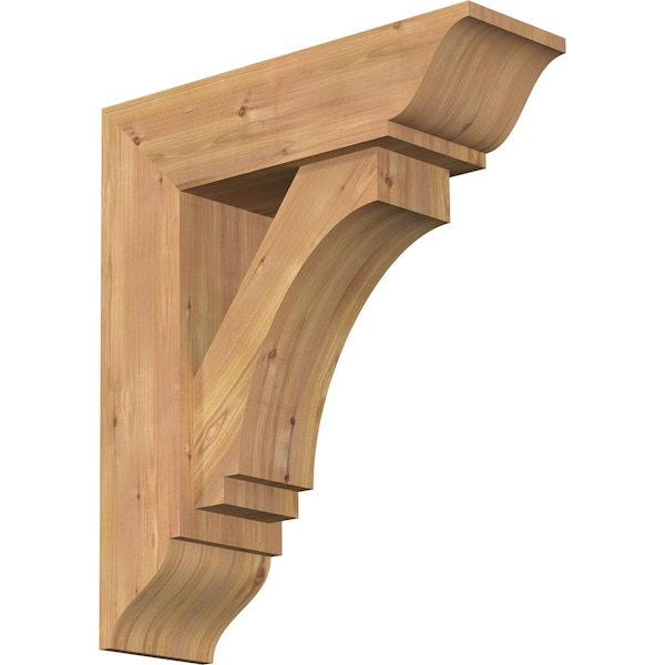 Ekena Millwork Imperial Traditional Smooth Bracket w/ Offset Brace, Western Red Cedar, 7 1/2"W x 24"D x 28"H BKT0806X24X28IMP01SWR - main